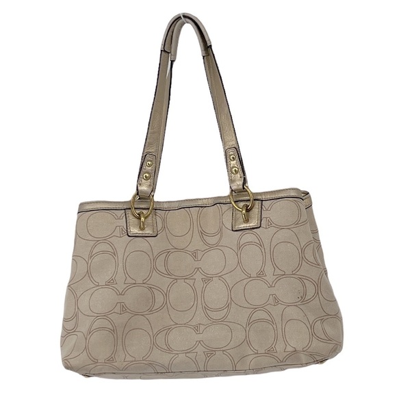 Coach Penelope Signature Linen Tote F19266, also known as a Coach Penelope - Picture 3 of 10